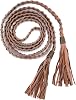 Ayliss Women Tassel Braided Waist Belt Skinny Woven Belt for Dress