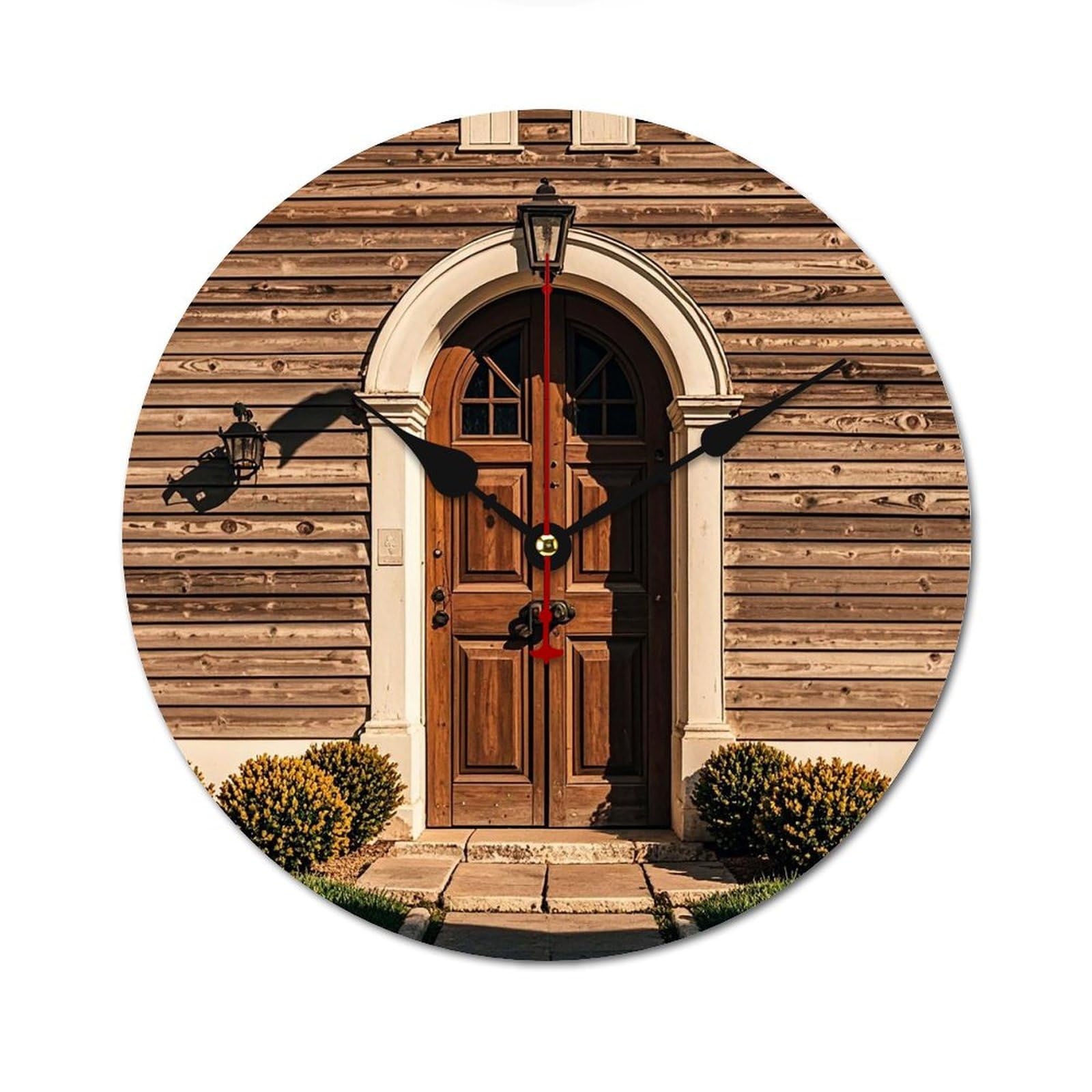 Horloge murale moderne en bois 60cm élégante décoration au design épuré