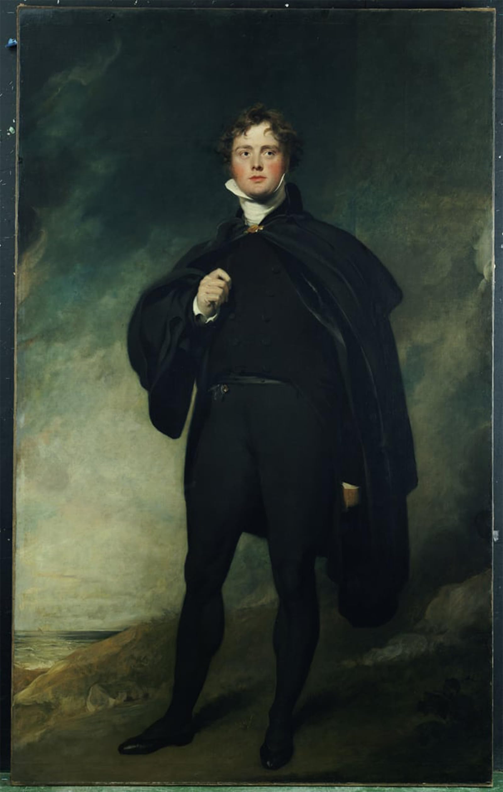 ARTXLXXBN Famous Print Painting Colorful Art Print Portrait of George Nugent Grenville Lord Nugent by Lawrence Canvas Art Decorations for Home Decor 60x90cm
