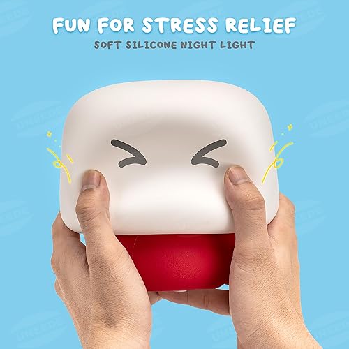 Miniatura 7 de UNEEDE Lámpara de hongos para niños, 13 efectos de sonido, luz nocturna para niños, decoración de hongos blanda con temporizador, regalo de