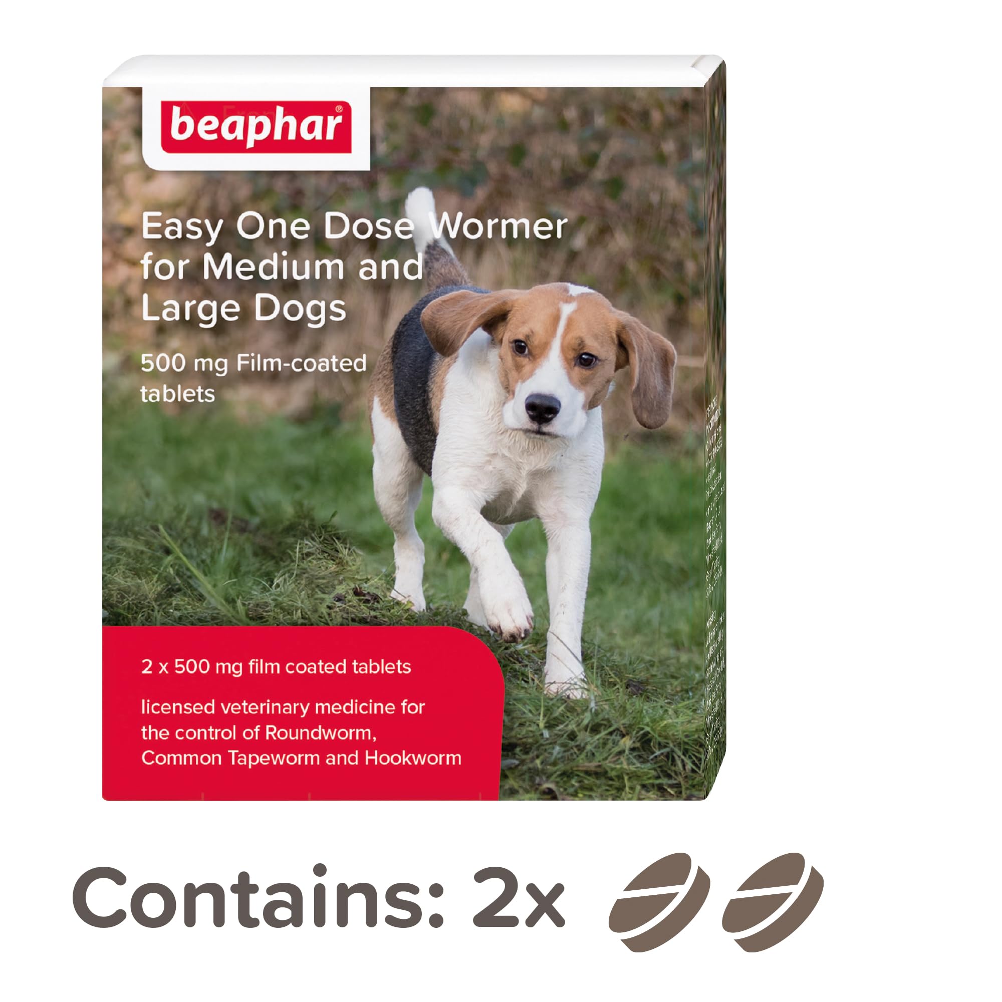 Beaphar, Easy One Dose Worming Tablets For Medium & Large Dogs from 8kg-20kg, Kills Roundworms, Tapeworms & Hookworms - Image 3