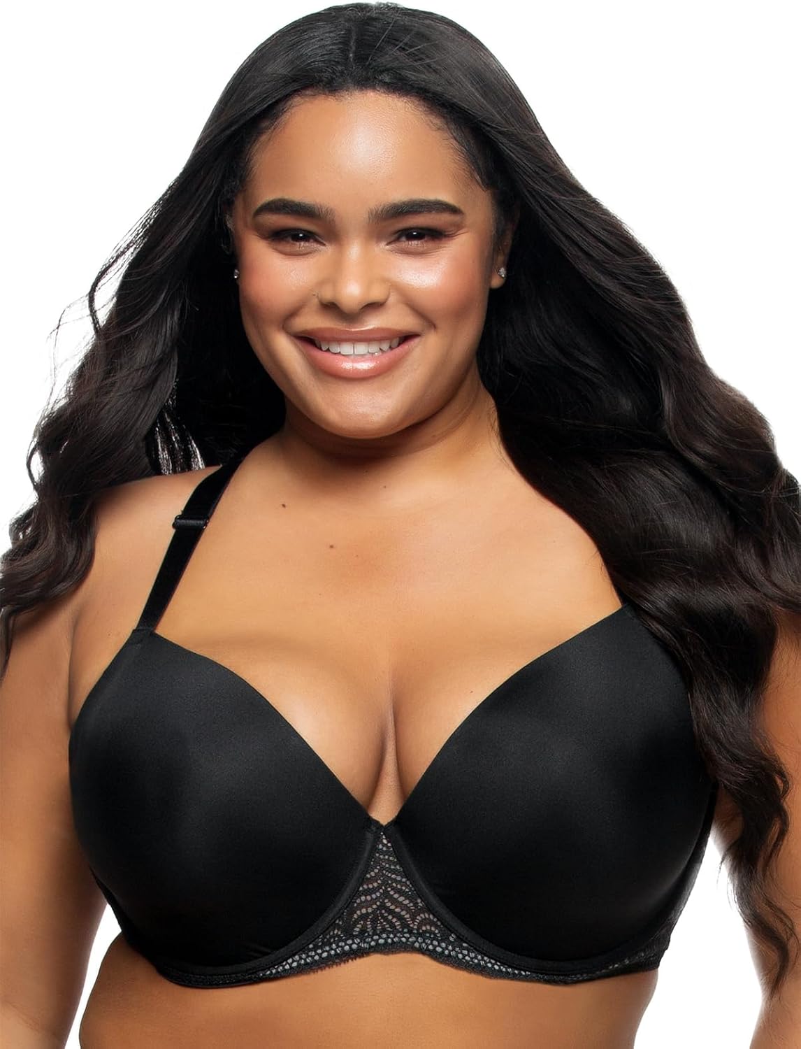 Felina Paramour Carolina Seamless Plunge Contour Bra | Lace | Racerback - Image 2