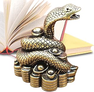 Statue de Serpent Chinois – – Ornement | Serpent Vintage pour la Maison, Le Travail, la décoration de la Maison, l