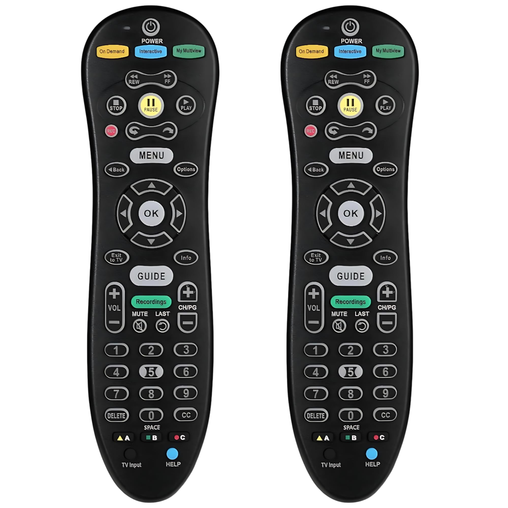 S30-S1B - Telecomando di ricambio per ricevitori TV ATT U Verse, telecomando universale con comandi multifunzione, facile installazione, confezione da 2