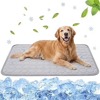 CNMTCCO Kühlmatte für Hunde & Katzen - Selbstkühlende Kühldecke mit kühlendem Effekt für Haustiere im Sommer- Kühlmatte Hund & Katze für drinnen und draußen,idealals Hundebett oder Kühlbett(100x70cm)
