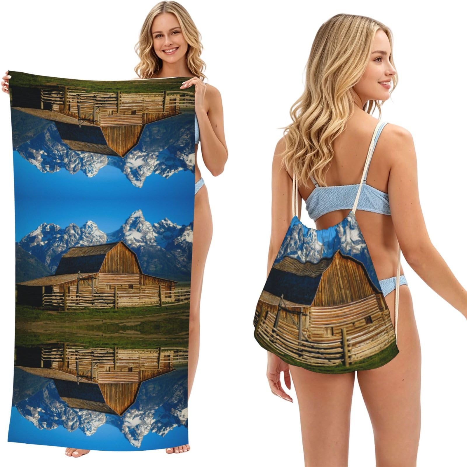 Serviette de douche anti odeur drap de bain compact adulte séchage rapide