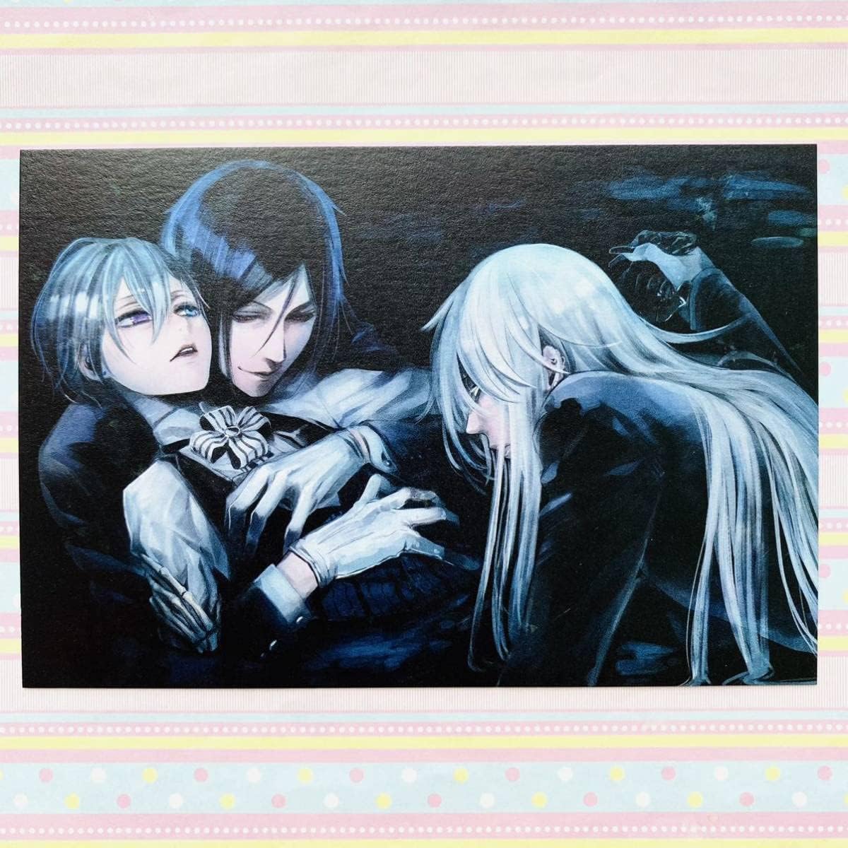 カラフル ヤフオク 黒執事 セバスチャン ポストカード イラストカー カラフル Mcmc Gr