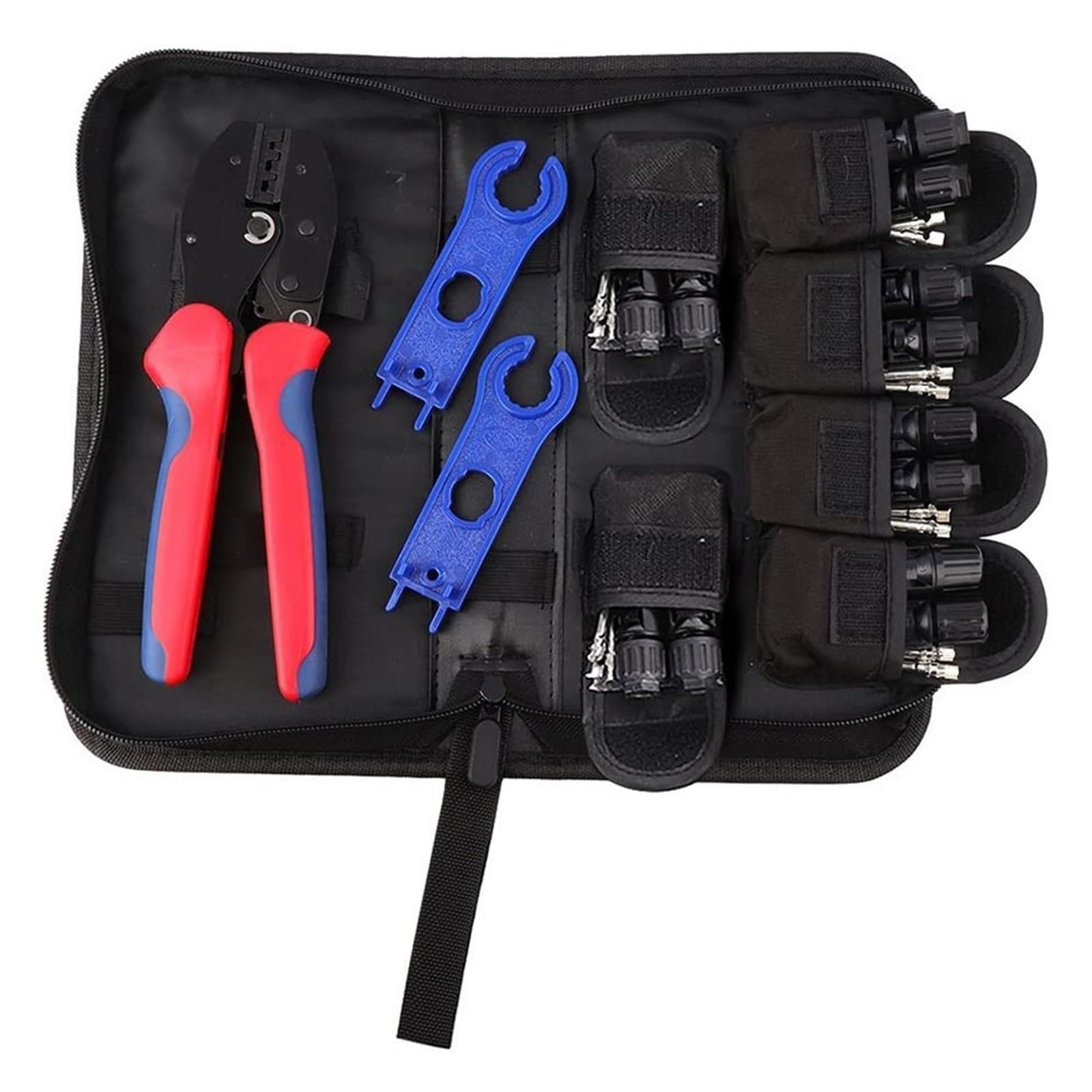 Utensile Crimpare Set di Pinze A Crimpare Terminal Eletrico Wire Clip Connector Strumenti di Cablaggio Elettrico Pinza for Crimpatrice for Energia Solare Precisione Affidabile