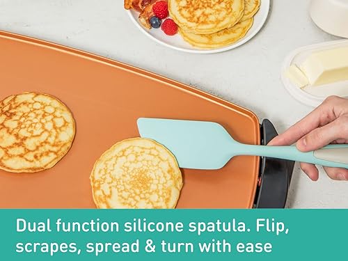 Miniatura 6 de Prepdeck - Juego de cocina de silicona de 5 piezas - Girar, mezclar, batir, cucharar, colar, raspar y medir -Herramientas de cocina de doble función