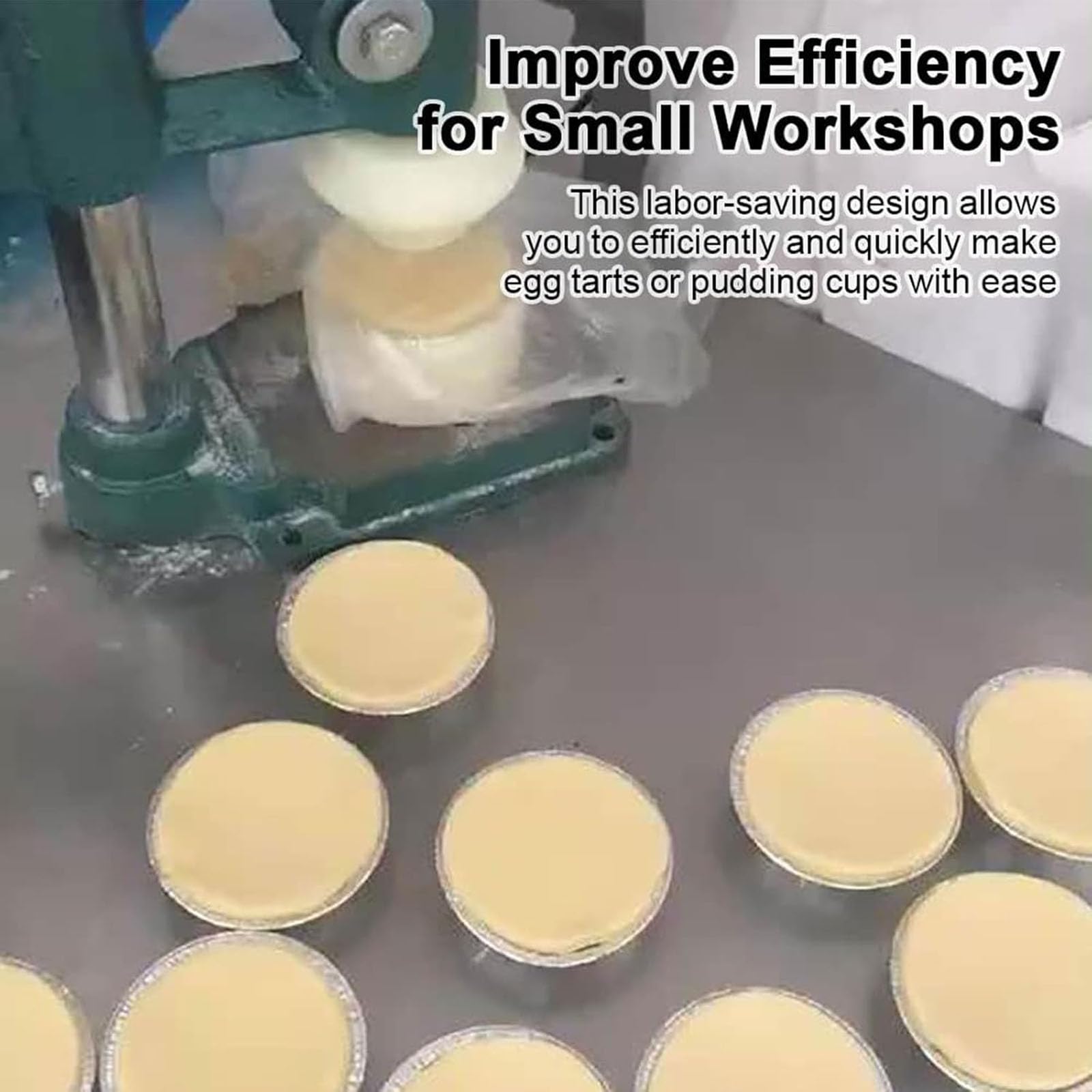 Macchina Manuale Per Pressare Le Crostatine Alluovo, Strumento Per Realizzare Gusci Di Crostata Alla Crema, Antiaderente, Cottura Efficiente, Per Casa, Ristorante, Pasticceria, Sala Da Pranzo