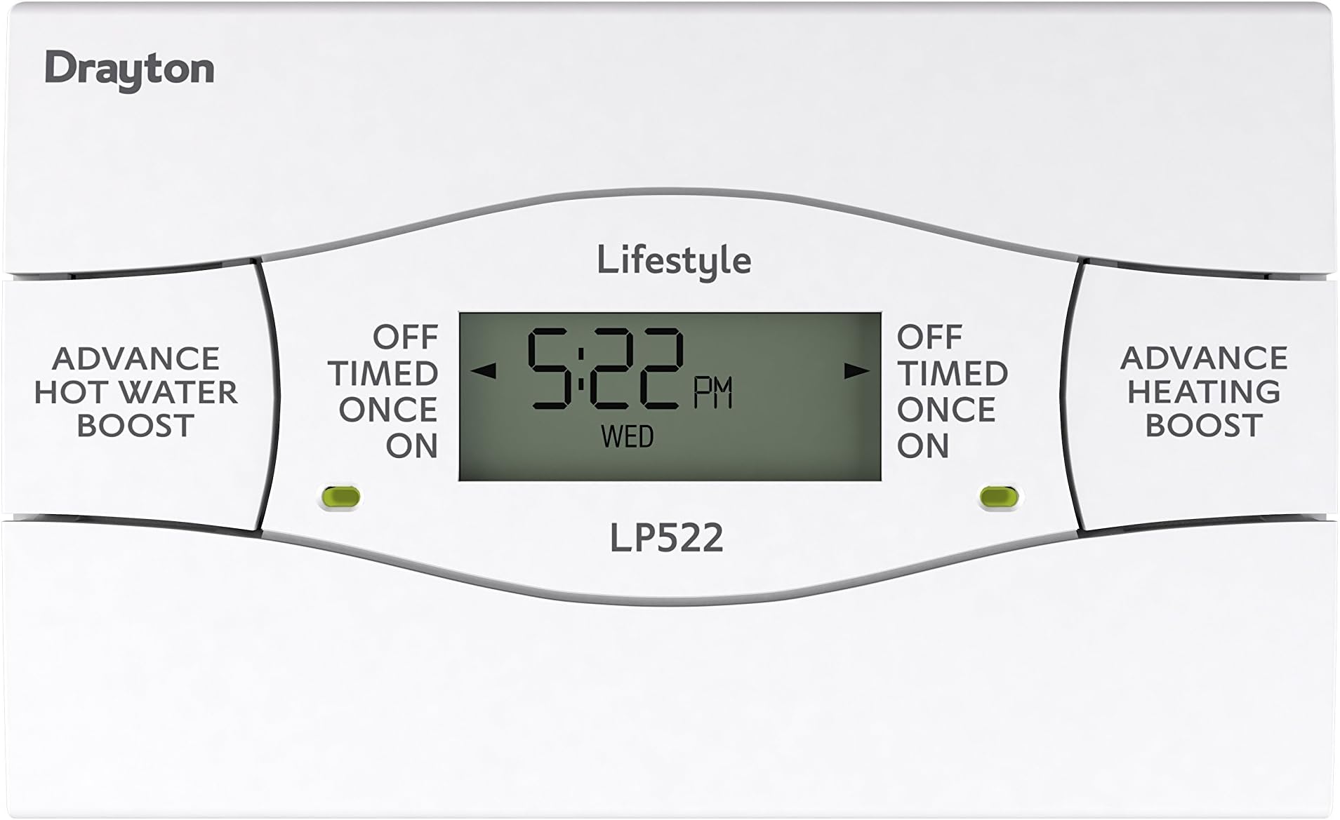 Drayton 123070 LP522 (Mk4) 2 Channel Programmer, White