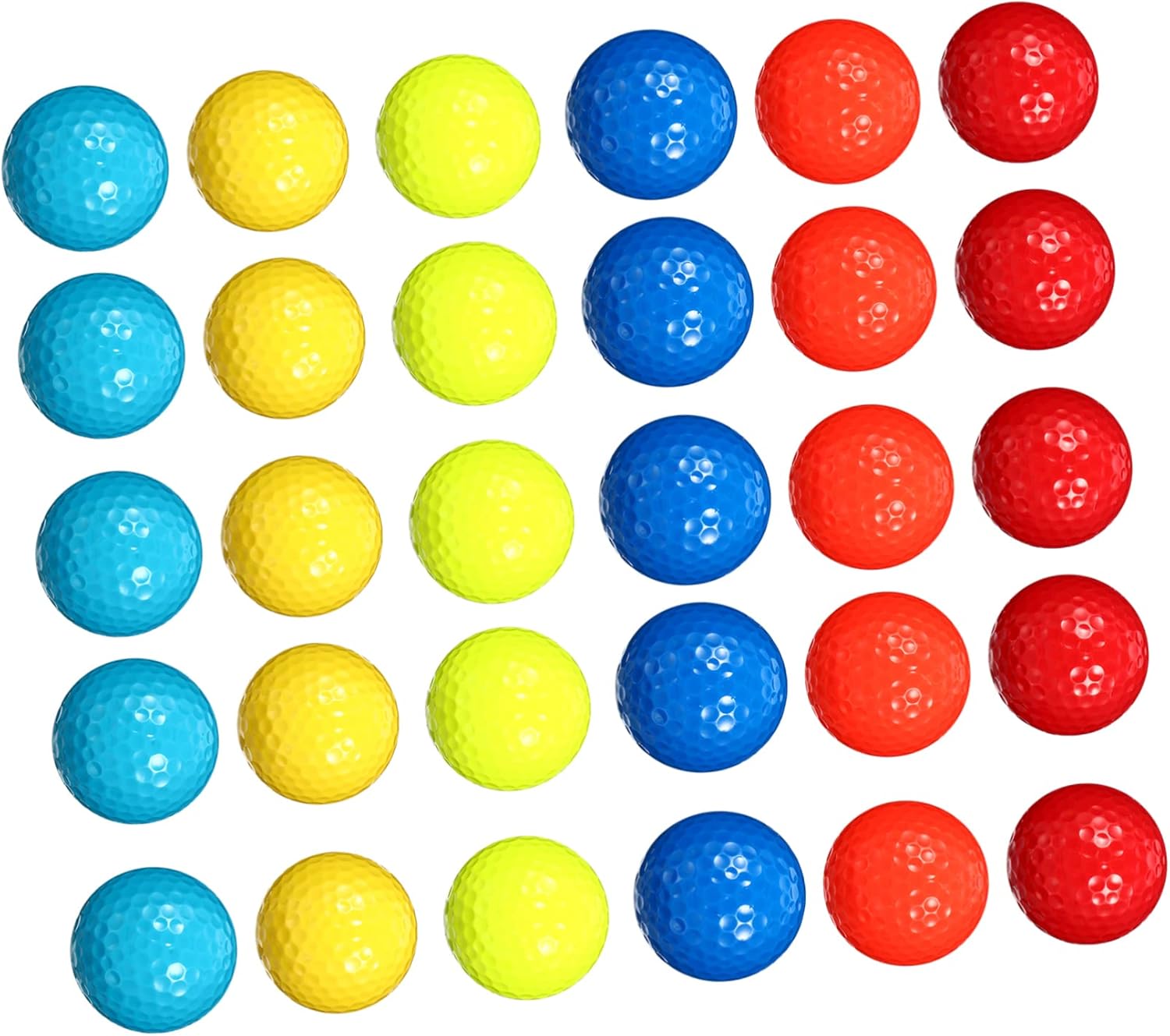 BESPORTBLE 30pcs Synthetic Rubber Golf for Beginners Training Safe Practice for Use for Boys and Enthusiasts