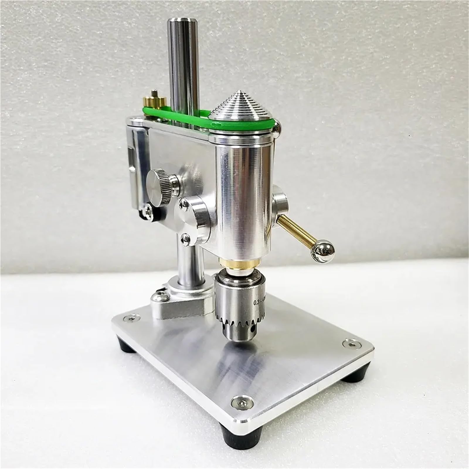 Mini taladro de banco, taladro de precisión para relojero, velocidad variable, rango de sujeción de 0,3 a 4 mm, ideal para proyectos de bricolaje y reparación de relojes