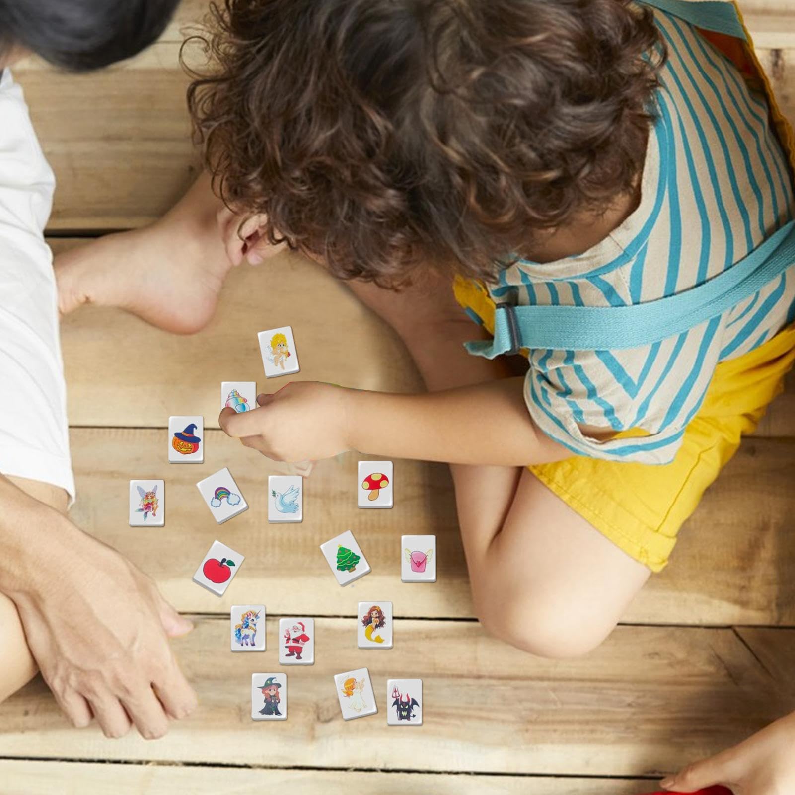 Mahjong Fichas Juego 1 Set de Familiar, Niños, Niñas y Adultos | Set De Fichas Mahjong Portátil Para Viajes Para Juegos Familiares Noche Halloween s Cumpleaños Entretenimiento Hogar Viajes