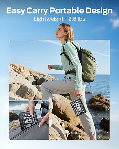 Miniatura 3 de MOVE SPEED Banco de energía de 70000 mAh, cargador portátil de carga rápida PD 3.0 de 35 W, 4 salidas, 2 entradas, paquete de batería USB C de alta