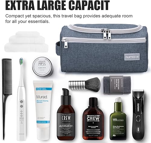 Miniatura 4 de Pantheon  Organizador de aseo, bolsa de lavado, kit de colgar, kit de viaje para baño o ducha, talla única