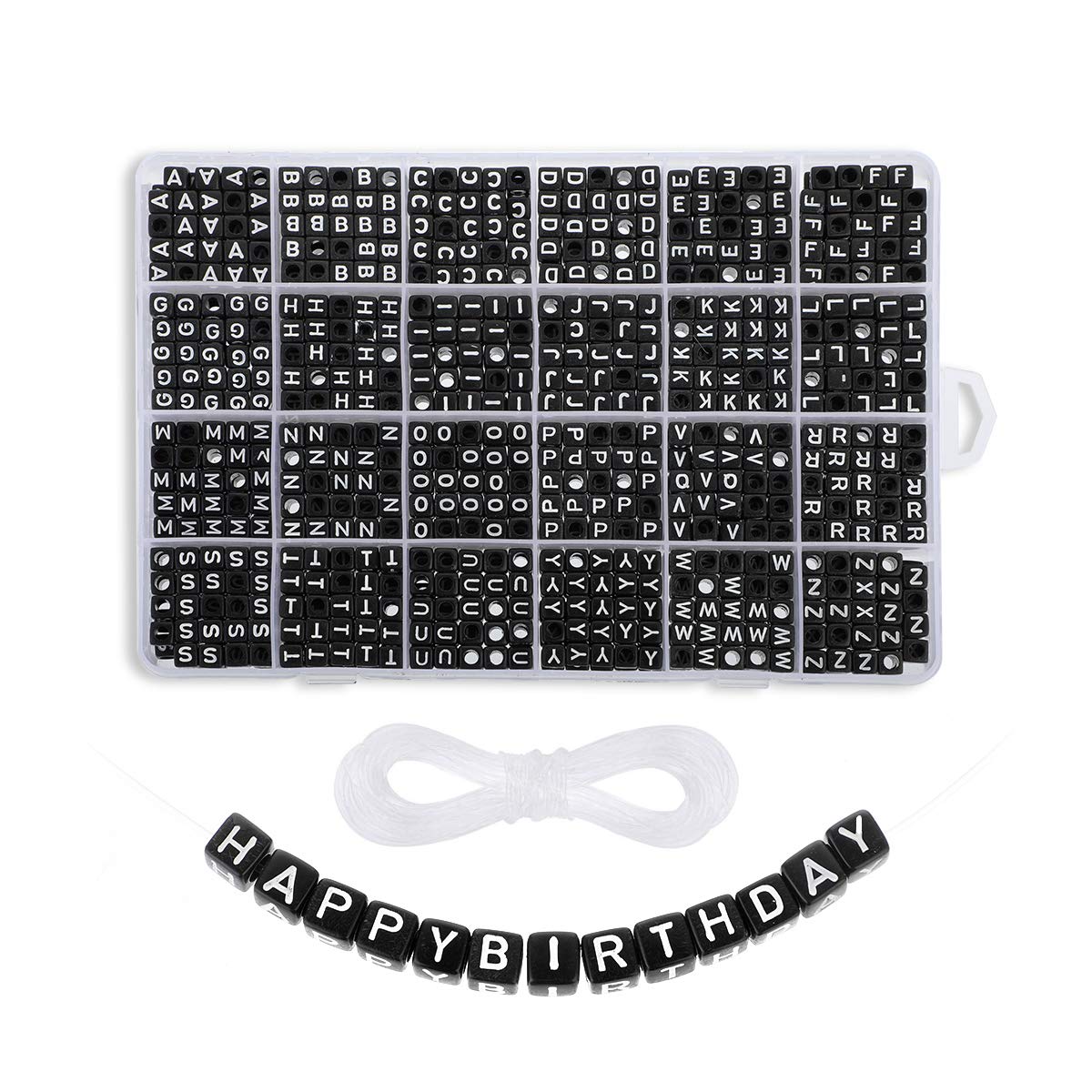 A-Z Letter Beads, 15 Styles Sorted Alphabet Beads and Colorful Acrylic Letter Bead Kit, Vowel Letter Beads for Jewellery&Making Kids&Crafts&Name Bracelets