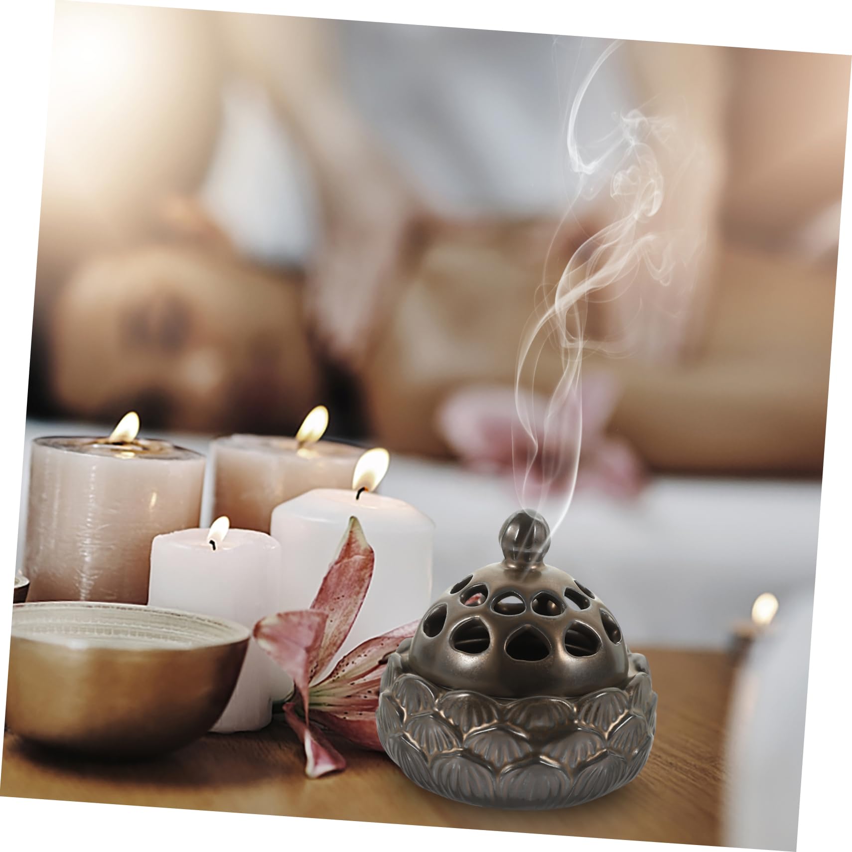 LIFKOME 2pièces Brûleur Support Décoratif Multi-Usage Pour Maison