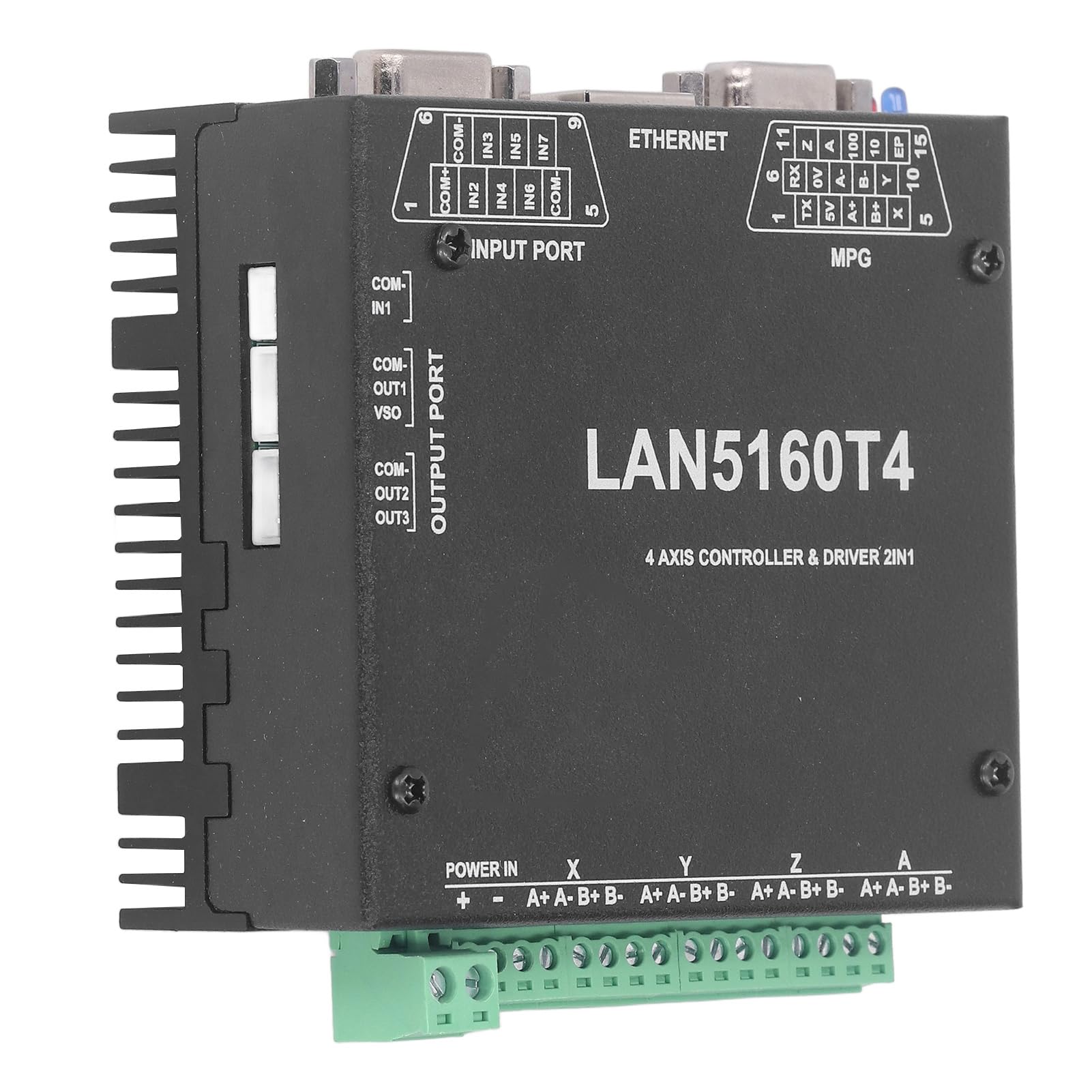 4 Achsen Controller -Treiber, CNC Motion Control Board mit Ethernet -Schnittstelle 7 Digitaleingang 3 Ausgabe 10 V Spindeldrehzahl für -Software 4 -Achsen -Stepping -System