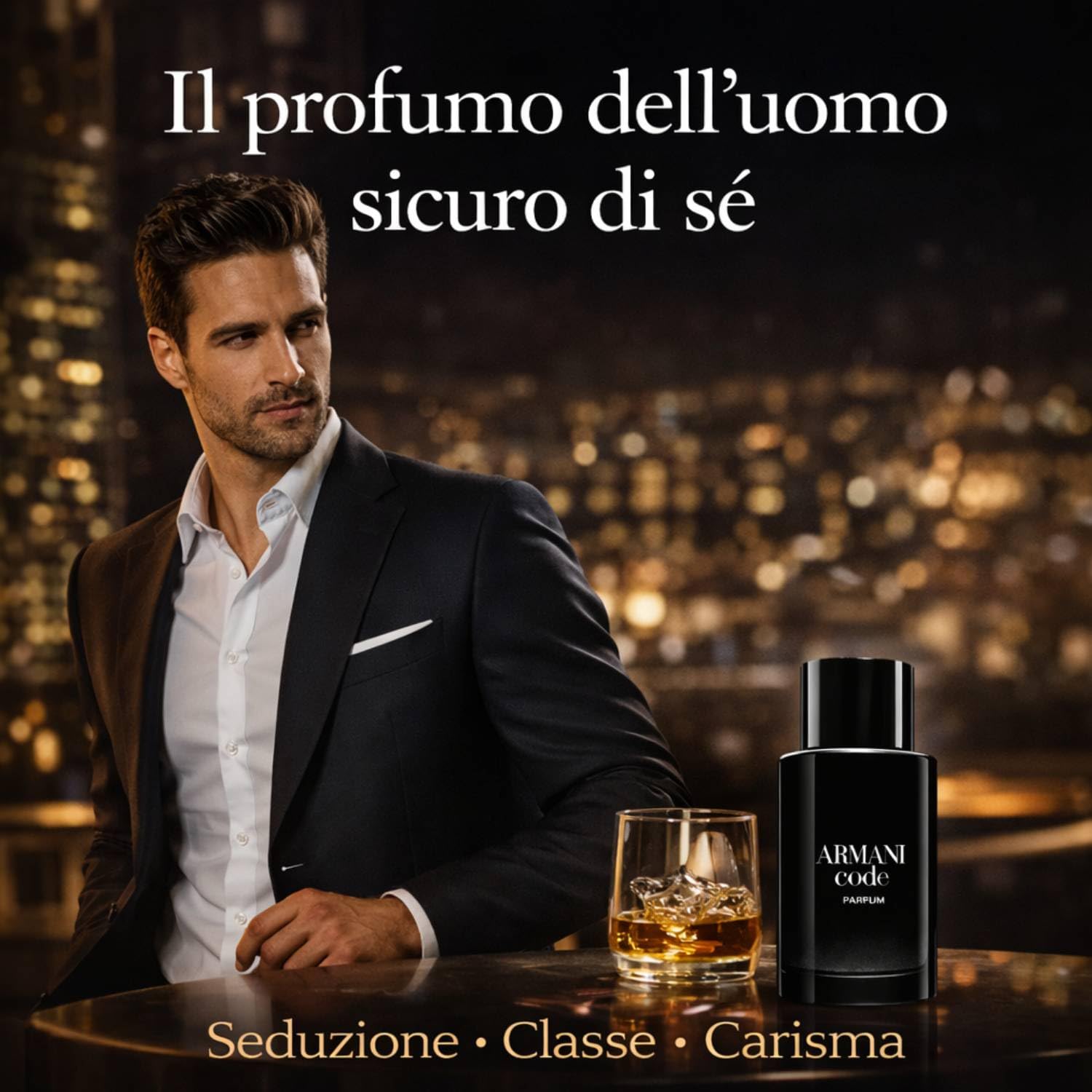 Giorgio Armani Code Uomo Parfum 50 ml – Confezione Regalo con Gel Doccia 75 ml – Profumo Maschile Elegante e Intenso