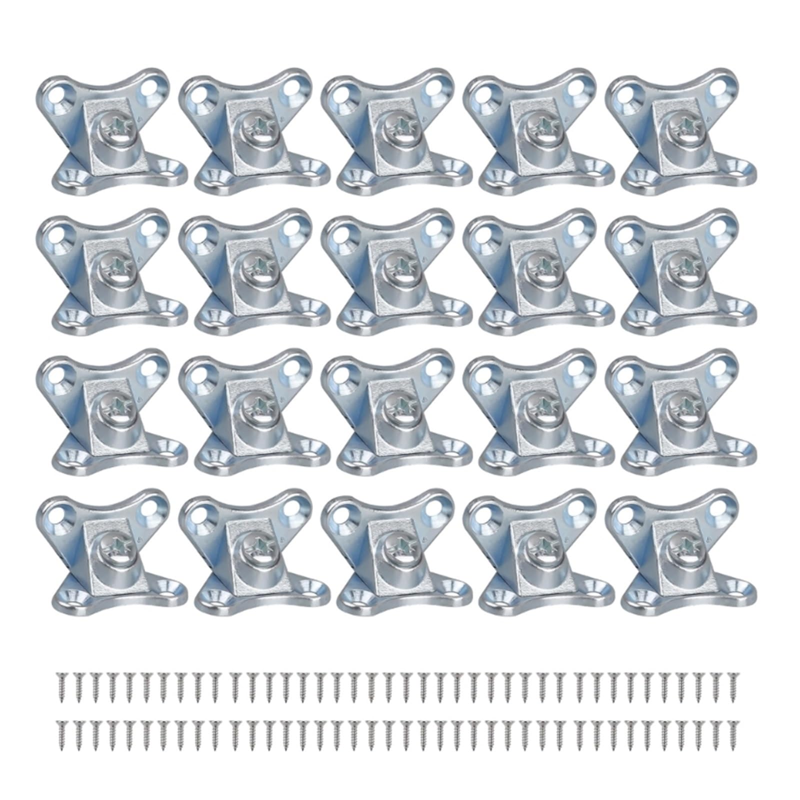 Renfort d'angle Amovible Lot de 20 supports d'angle amovibles en alliage de zinc for papillon(Bronze)