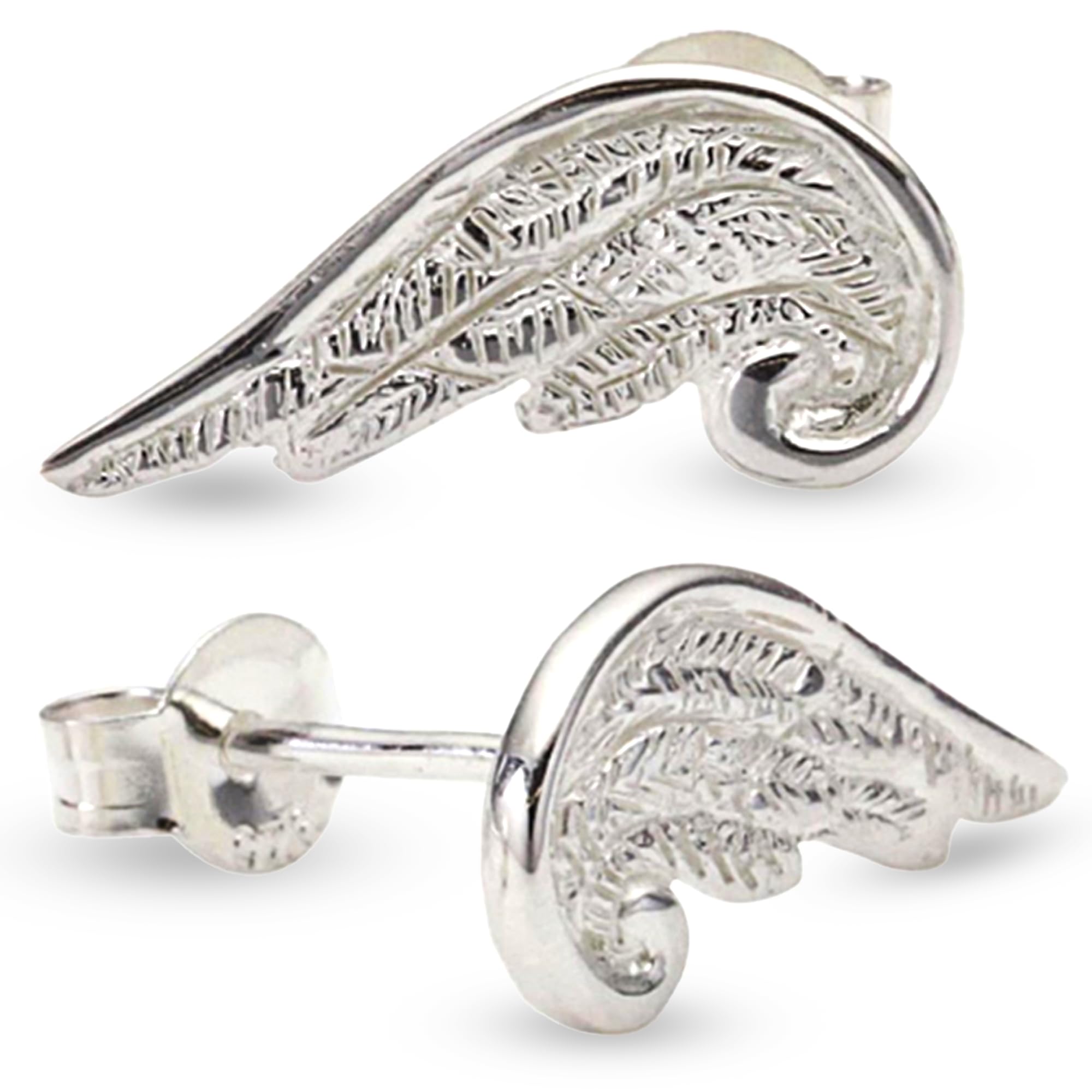 Vinani Ohrstecker Engelsflügel Sterling Silber 925 Flügel Ohrringe OEG