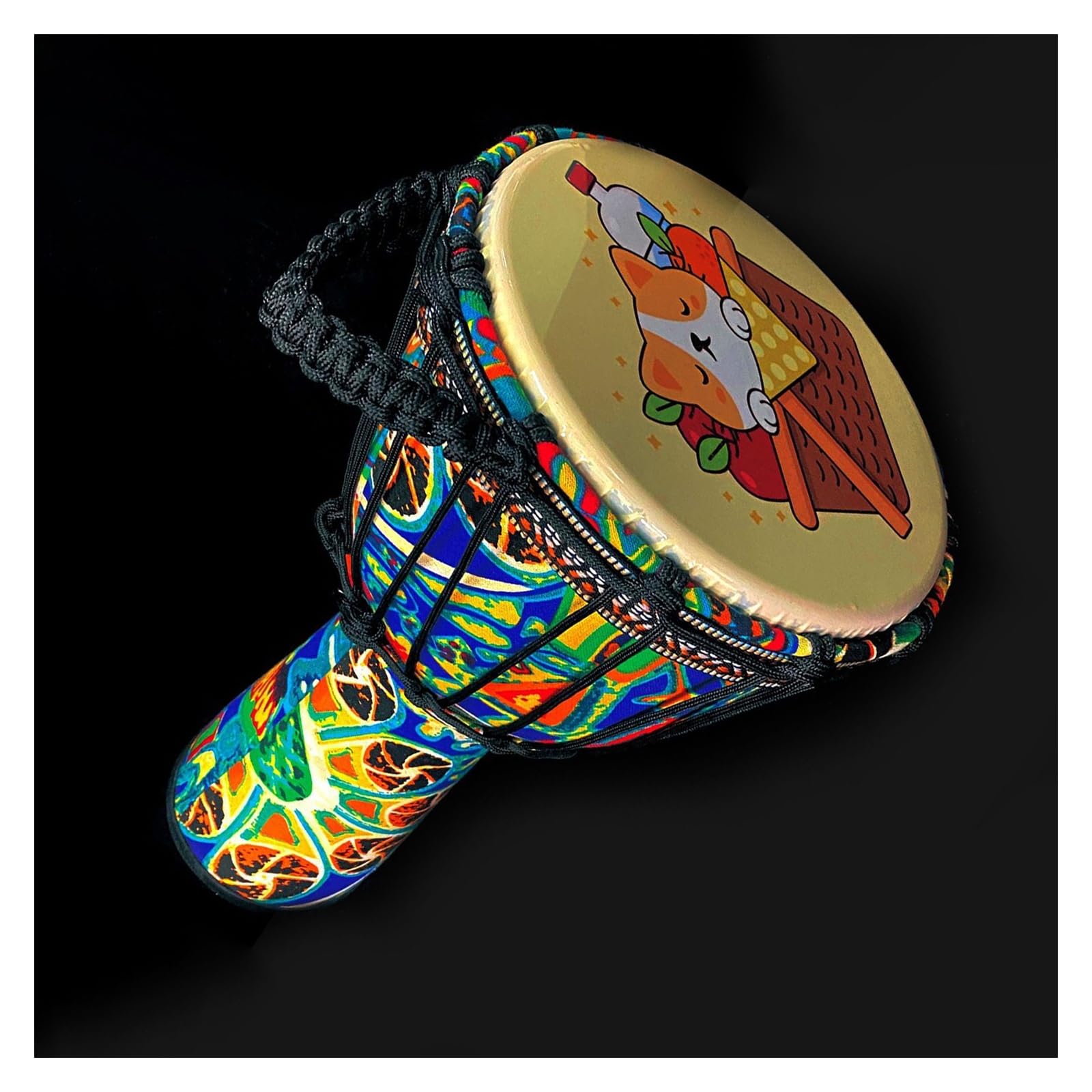Professional Djembe Tamburo Africano In PVC Da 8,5 Pollici Per Principianti Adulti Che Suonano Strumenti A Tamburo A Mano Professionali (Color : C)