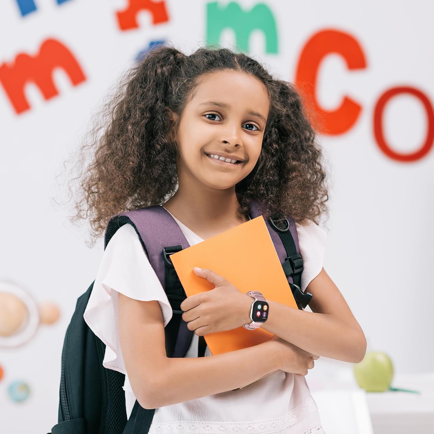 Scrunchie Bands Compatible with Gizmo Watch 3 2 1/ Gabb Watch 3 2 1 and SyncUP Kids Watch, Solo Loop 20mm Cute Stretchy Gizmo Watch Band for Kids Boys Girls - Image 7