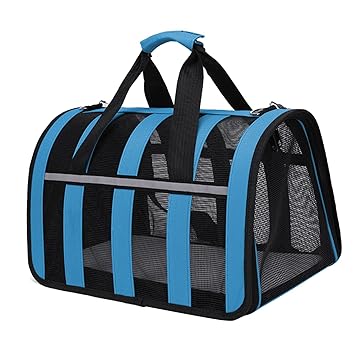 Macaso Portable Dog Carry Bags Sling Carrier for Sightseeing Traveling Blue