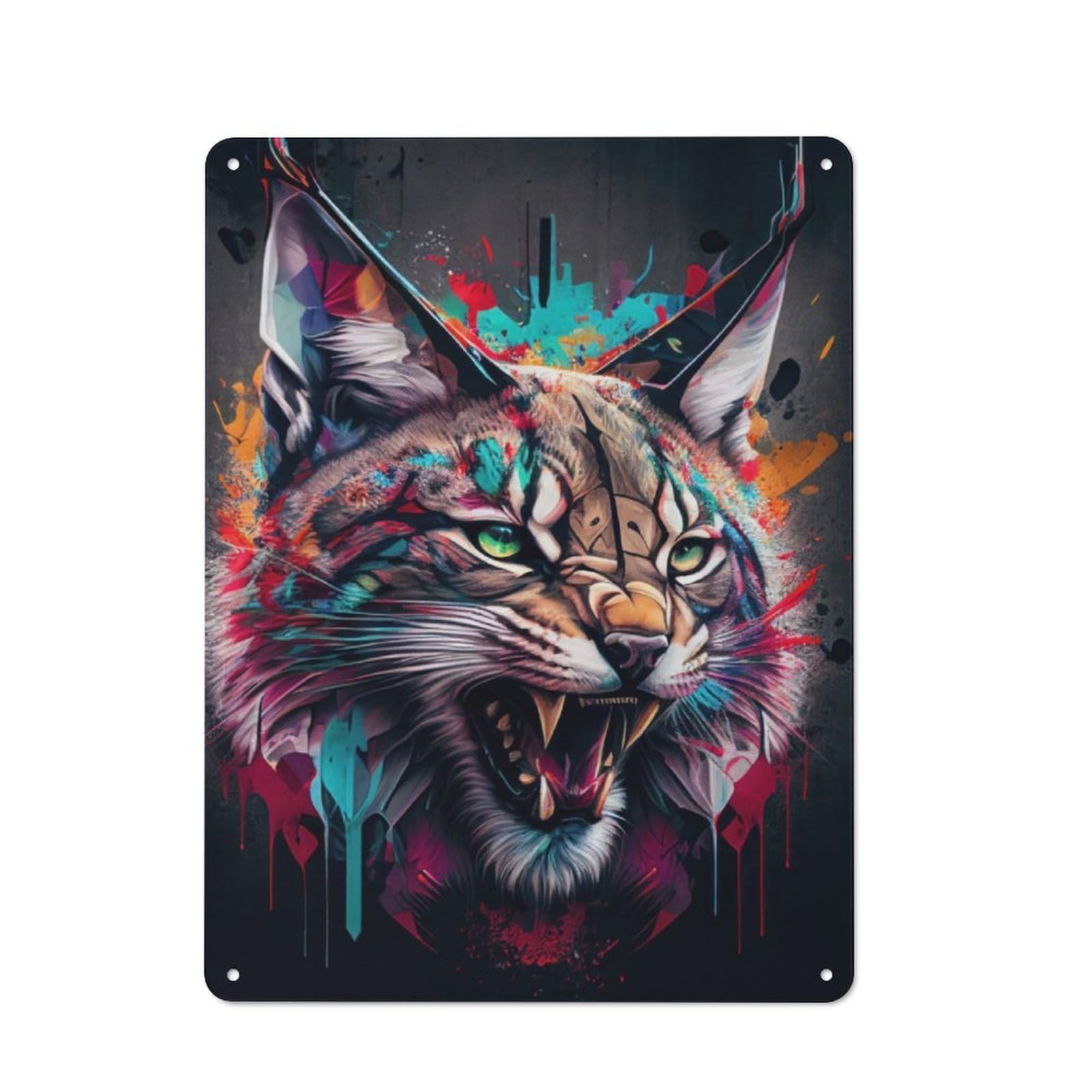 Junmoney The Honesty Lynx Retro Metal Wall Sign 40X30cm For Man Cave Or Games Room, A Housewarming Gift For Games Room Collectors