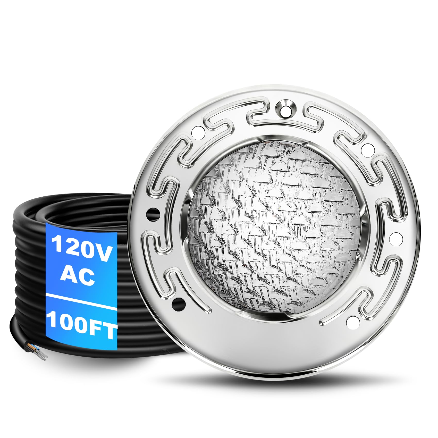 Photo 1 of CAtArt 6 Inch LED Pool Light, Cool White, 120V
