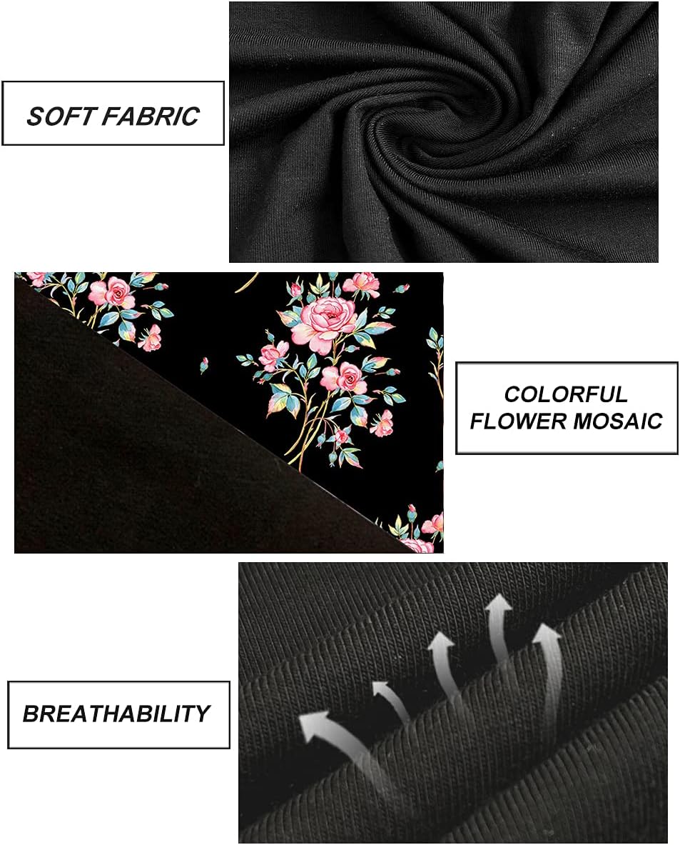 CARCOS Plus Size Tops for Women Color Block Flower/Striped/Camo Crew Neck Long Sleeve Tee Shirt - Image 5