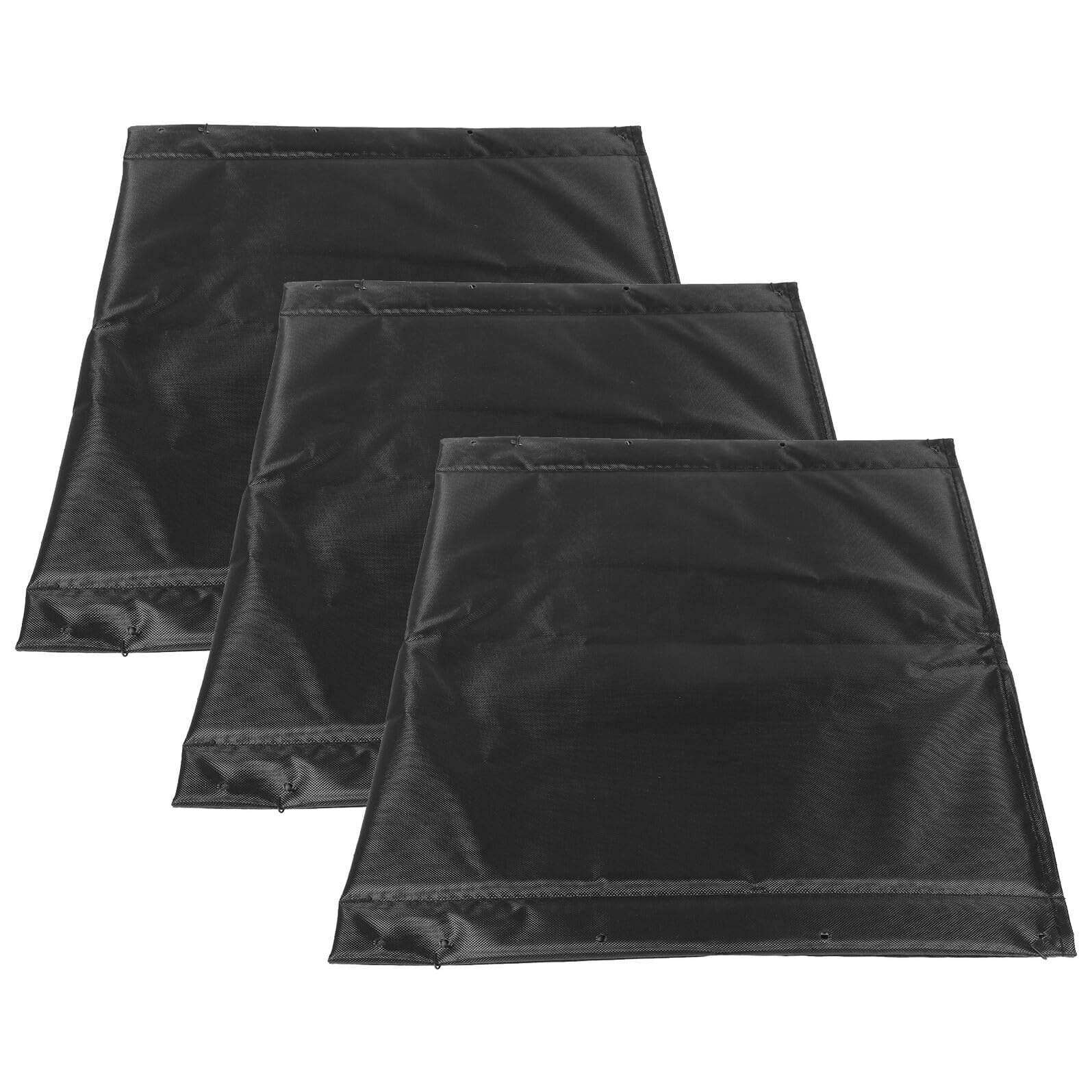 Homoyoyo Cojín para Silla de Ruedas de Tela Oxford Negro, 3 Piezas | Acolchado y Transpirable, Mantenimiento Fácil, Orificios de 12, 5cm, para Hogar u Oficina