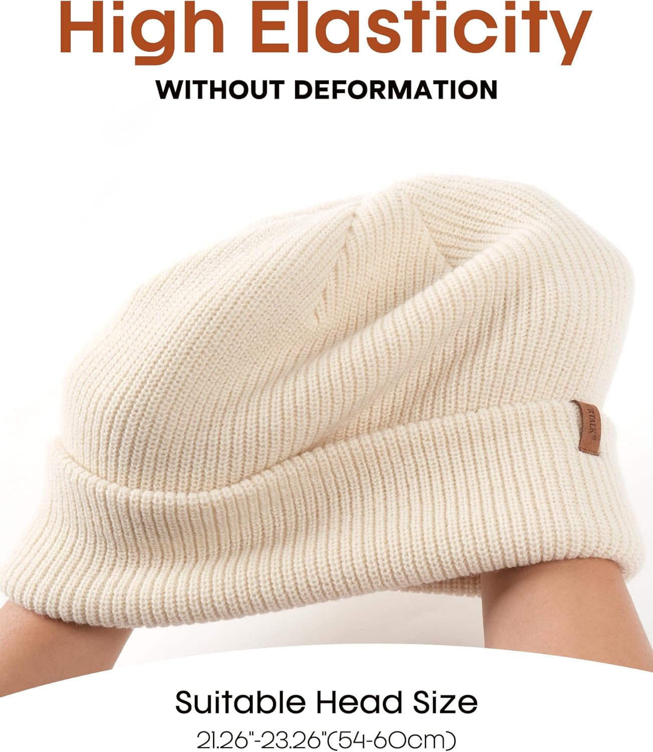 FURTALK Beanie Hats for Women Men Winter Hats Womens Knitted Slouchy Beanies Cuffed Skull Cap Warm Ski Hat - Image 2