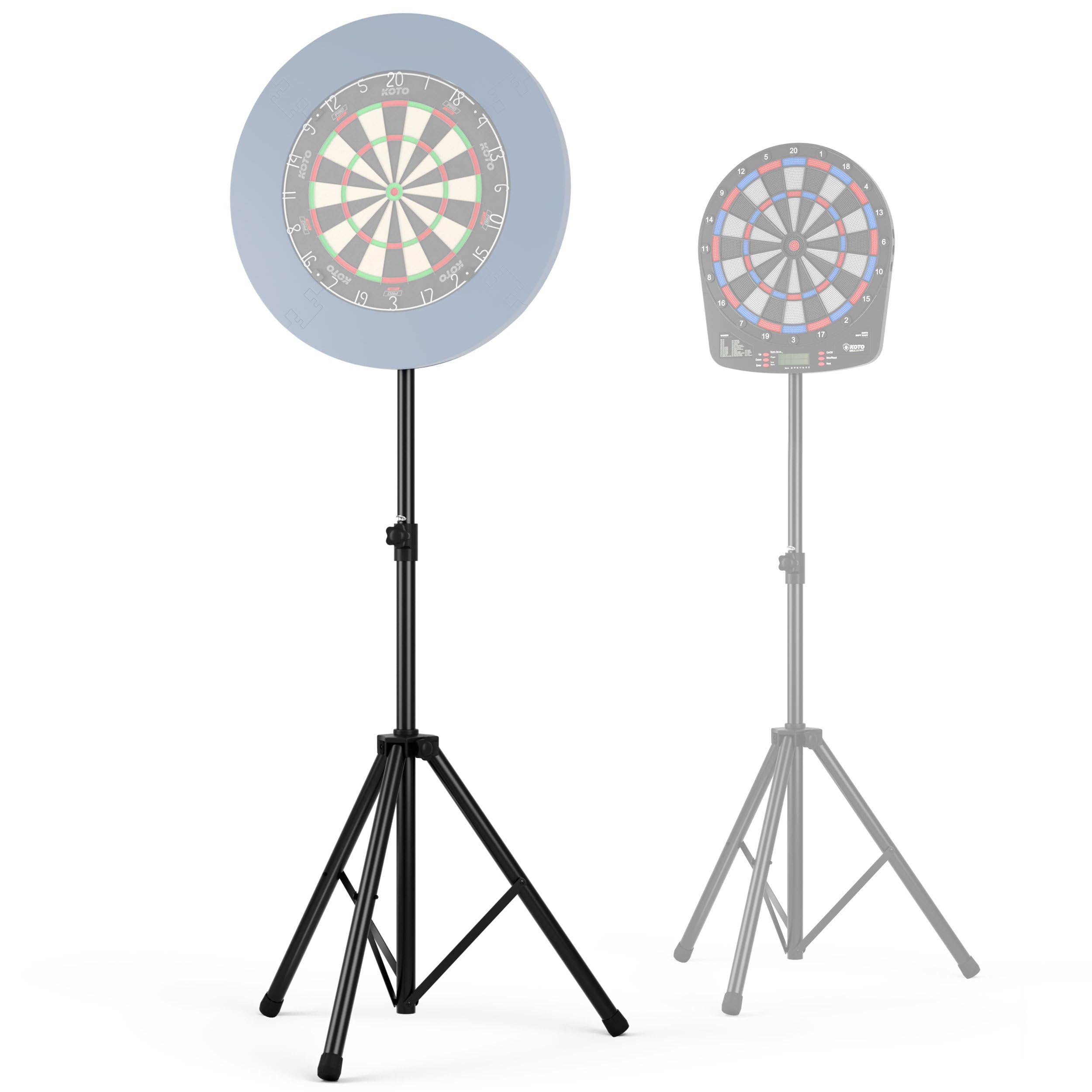 KOTO – Supporto Heavy Duty per Dartboard, Altezza Regolabile, Compatibile con Bersaglio Freccette Elettronico e Bristle, Supporto Professionale per Dartboard