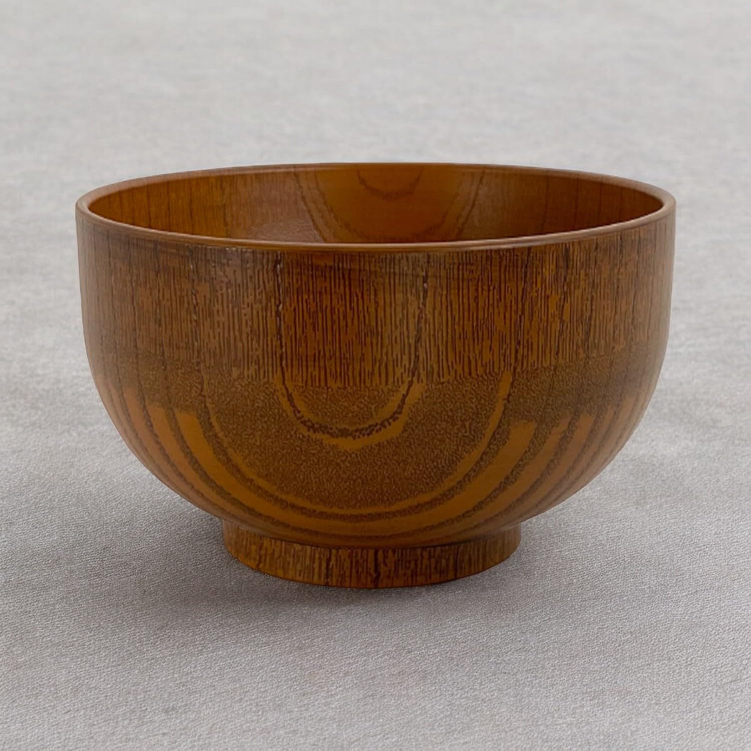 J-kitchens Miso Soup Bowl 12.6 fl oz (370 cc), 4.8 x 3.0 inches (12.2 x 7.6 cm), Heat Resistant, 120% Wood, Okonomi Bowl, Japanese