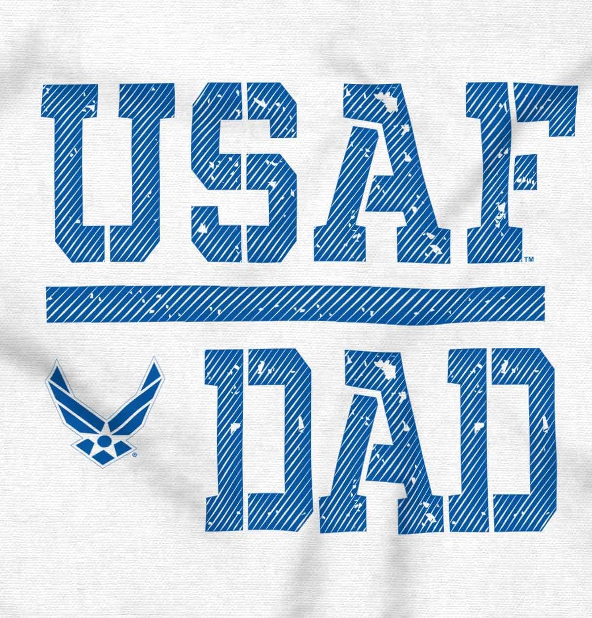 Brisco Brands US Air Force USAF Dad Military Father Zip Hoodie Sweatshirt Men