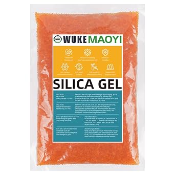 400g Silica Gel Sachets Large, Silica Gel Desiccant Beads, Reusable Desiccant Bags with Color Moisture Indicating, Orange to Green, Helps to Stop Damp or Condensation