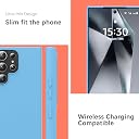 YATWIN Silicone Back Case for Samsung Galaxy S24 Ultra, Soft-Touch Phone Back Cover for Samsung Galaxy S24 Ultra - Sky Blue gallery image