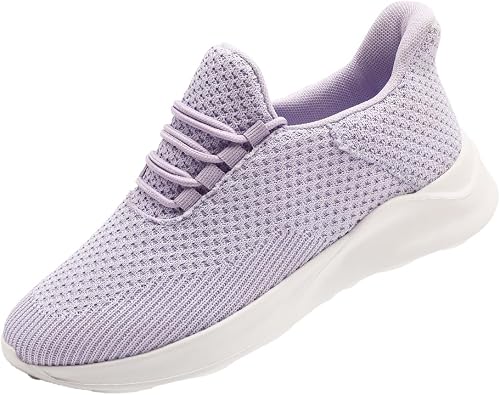 DLWKIPV Womens Walking Running Shoes Tennis Slip On Sneakers Gym Workout Sport Lightweight Breathable Mesh Comfortable Casual