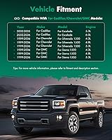 Vista 7 de SCITOO Cristal de espejo exterior del lado del conductor de repuesto compatible con 2003 2004 2005 2006 2007 Chevy GMC Silverado Sierra 1500/2500