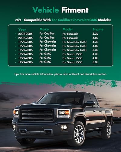 Miniatura 7 de SCITOO Espejo retrovisor lateral izquierdo de vidrio para Chevy Avalanche 1500 2500 Suburban 1500 2500 Suburban 1500 2500 Calefacción Cromo