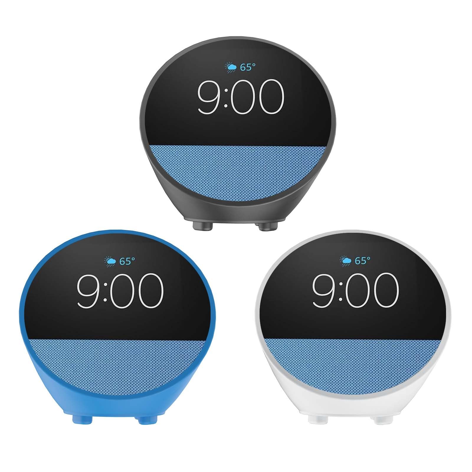 Copertura protettiva per Echo Spot 2024 Smart Speaker Case Custodia in silicone morbido Cover Speaker Skin Protezione antigoccia antiurto per Echo Spot (Blu Copertura protettiva per Echo Spot 2024 Smart Speaker Case Custodia in silicone morbido Cover Speaker Skin Protezione antigoccia antiurto per Echo Spot (Blu
