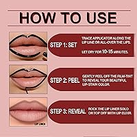 Vista 5 de 3 delineadores de labios, lápiz labial líquido mate, brillo de labios nude, impermeable, tinte de labios, taza antiadherente, lápiz labial