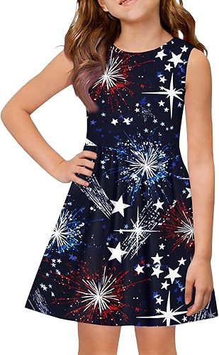 4Th Of July Dress For Girls 4Th Of July 250Th Anniversary American Flag Dresses 