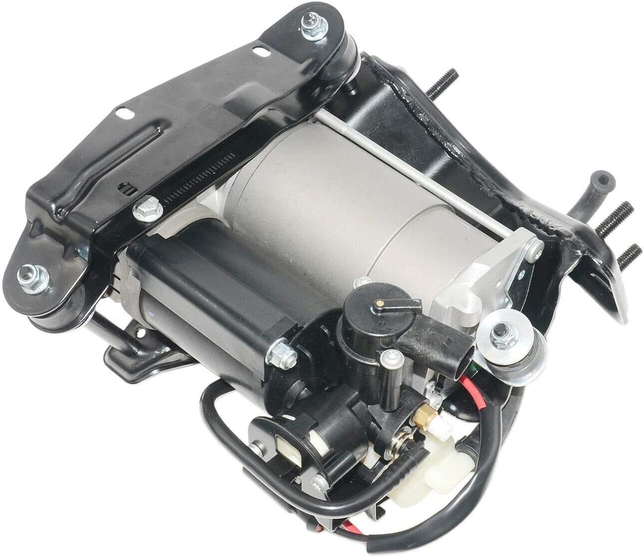 AKWH Air Suspension Compressor Pump with Bracket Part#C2C27702E C2C22825 For Jaguar XJ X350 X358 XJ8 2004-2009 C2C27702E C2C27702