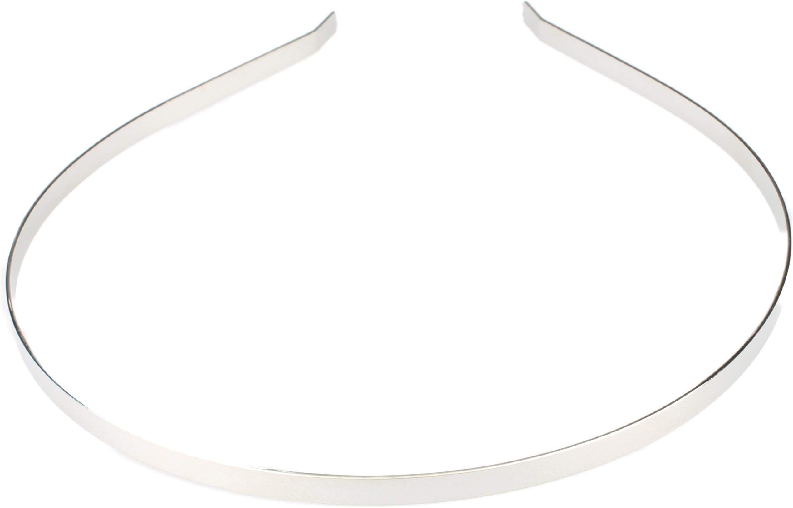 Silver Alice Band Plain Metal Headband Craft Headbands Tiara Base Hair Band