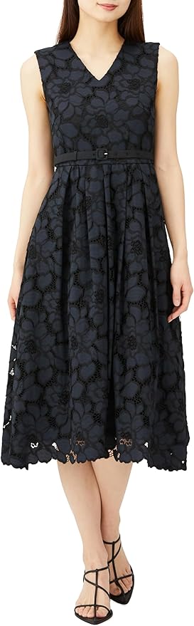 Amazon | [グレースコンチネンタル] 2024SS ﾛｰｽﾞﾚｰｽﾄﾞﾚｽ レディース 02