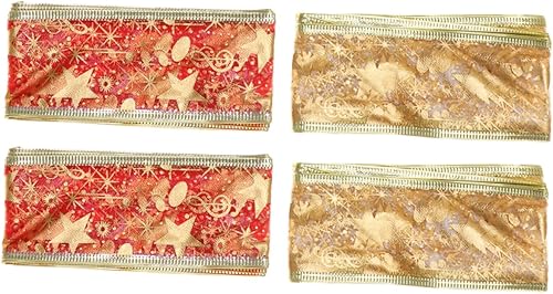 SEWACC 12 rollos de 2 cintas de Navidad para regalos de Navidad para manualidades, decoración de Navidad, cinta de regalo de vacaciones, cinta de