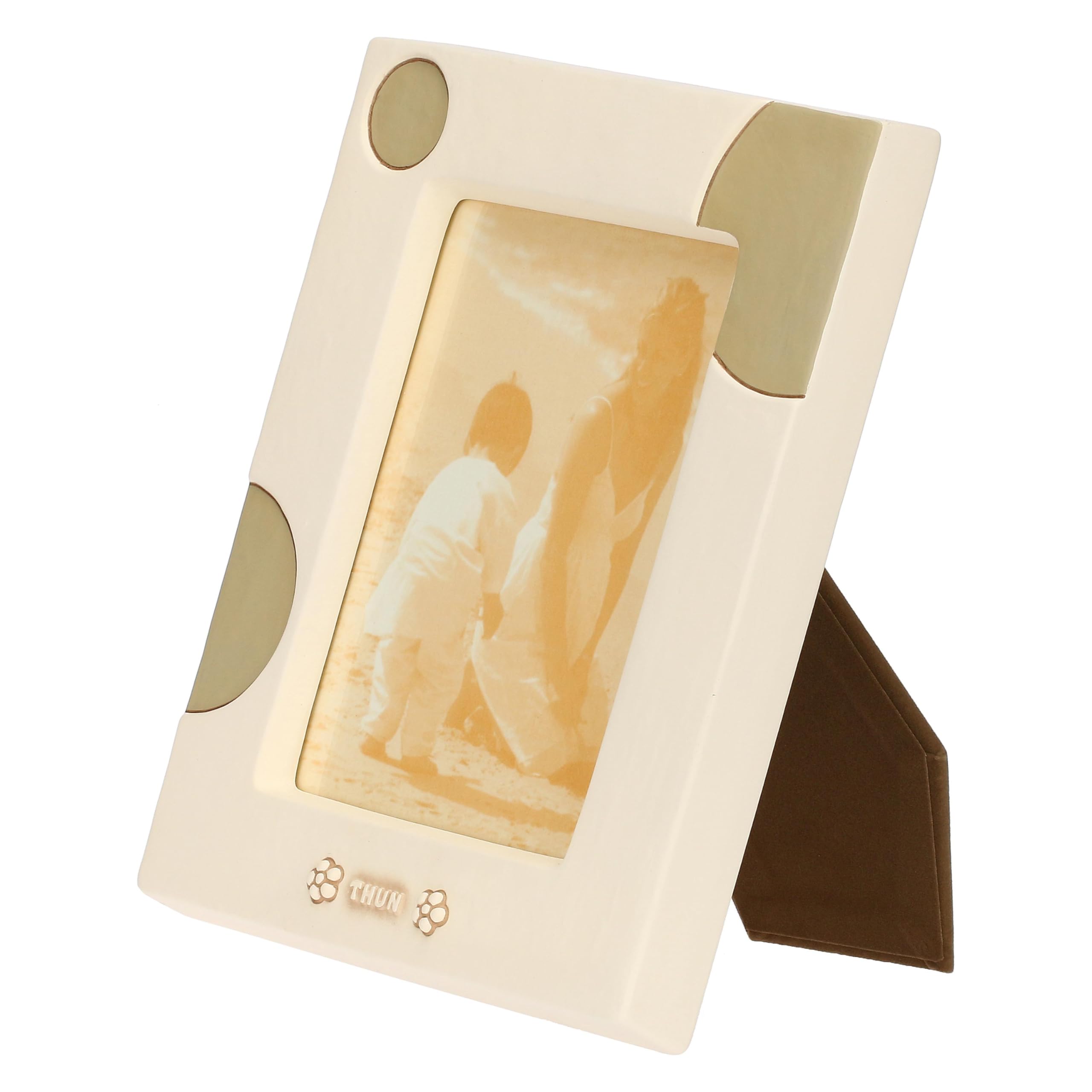 THUN - Portafoto grande - ceramica - Collezione Chroma - 20,6 x 2,8 x 25,3 cm